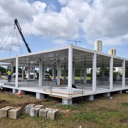 Kit estructural LGS montado en obra